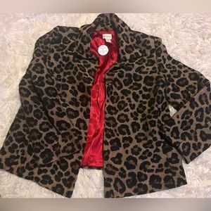 Women’s Leopard Print Sports Coat NWT